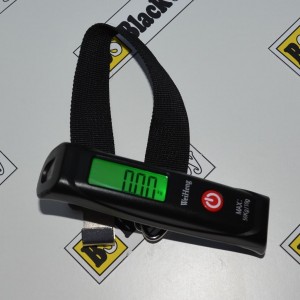 Digitální LCD přenosná závěsná váha do 50 kg (10 g) se zeleným podsvícením