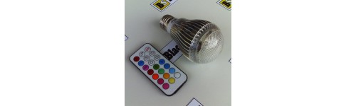 Barevné LED žárovky