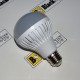 LED žárovka E27 230 V 9 W LED 5730 SMD warm white (3000 - 3500 K)