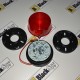 12 V LED bezpečnostní výstražné blikající světlo červené (15 LED)
