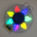 Fidget spinner s barevnými LED diodami 18 měnících se obrazců