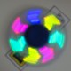 Fidget spinner s barevnými LED diodami 18 měnících se obrazců