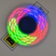 Fidget spinner s barevnými LED diodami 18 měnících se obrazců